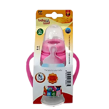 شیرخوری کلاسیک فندوقی دسته دار آویز 150 میلی لیتر کد 249 بی بی لند